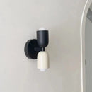 Modern olive green & terracotta cream double head wall lamps bedroom by Decorbites