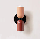 Modern olive green & terracotta cream double head wall lamps bedroom by Decorbites
