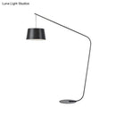GobekUsa Modern Black Metal Floor Lamp with Unique Linear Capsule Arch Design for Living Room