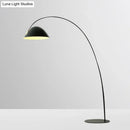GobekUsa Modern Black Metal Floor Lamp with Unique Linear Capsule Arch Design for Living Room
