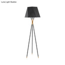 GobekUsa Modern Black Metal Floor Lamp with Unique Linear Capsule Arch Design for Living Room