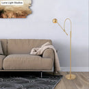 GobekUsa Modern Black Metal Floor Lamp with Unique Linear Capsule Arch Design for Living Room