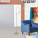 GobekUsa Modern Black Metal Floor Lamp with Unique Linear Capsule Arch Design for Living Room