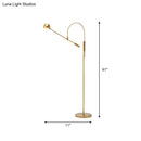 GobekUsa Modern Black Metal Floor Lamp with Unique Linear Capsule Arch Design for Living Room