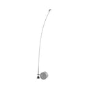 GobekUsa Modern Black Metal Floor Lamp with Unique Linear Capsule Arch Design for Living Room