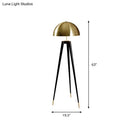 GobekUsa Modern Black Metal Floor Lamp with Unique Linear Capsule Arch Design for Living Room