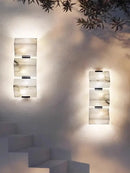 GobekUsa Geometric LED Outdoor Wall Sconce Cube Light for Corridor Backyard