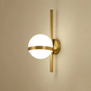 GobekUsa Modern Opal Glass Orb Wall Sconce Lamp - Stylish 1-Bulb Lighting for Living Room