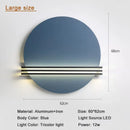 GobekUsa Circular Wall Lamp: Nordic Designer LED Light for Bedroom and Living Room