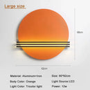 GobekUsa Circular Wall Lamp: Nordic Designer LED Light for Bedroom and Living Room