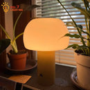 GobekUsa Atmosphere Mushroom Table Lamp Touch Dimming USB Charging Desk Light