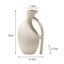 GobekUsa Geometric Ceramic Vase Set for Modern Floral Arrangements