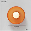 GobekUsa Glass Table Lamp - Nordic Style Nightstand Lamp, Adjustable Brightness, Minimalist Design