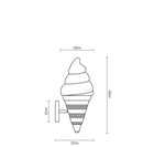GobekUsa Ice Cream LED Wall Sconce: Modern Kids Room & Bar Lighting Fixtures