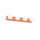 GobekUsa Macaron Style Metallic Vanity Light Fixture - Pink/Yellow - 3/4 Lights for Bedroom Wall Lighting