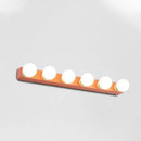 GobekUsa Macaron Style Metallic Vanity Light Fixture - Pink/Yellow - 3/4 Lights for Bedroom Wall Lighting