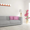 GobekUsa Macaron Style Metallic Vanity Light Fixture - Pink/Yellow - 3/4 Lights for Bedroom Wall Lighting