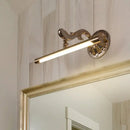 GobekUsa Modern LED Gold Vanity Mirror Light for Bathroom - Wall Mounted Tube Shaped Lamp, Metallic Finish (16"/22" Dia)