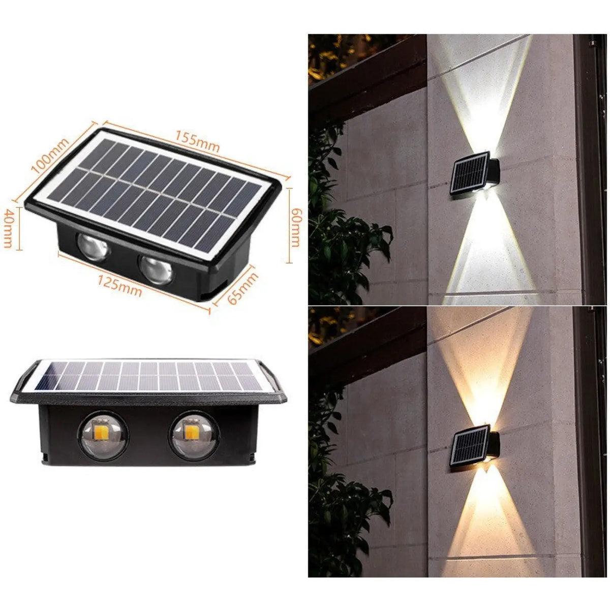 Modern Outdoor Solar Wall Lights with Waterproof Design, photo 11 of 11