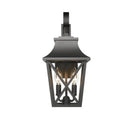 Modern Outdoor Wall Light Fixture with 2 Waterproof Glass Lights