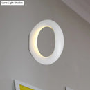 GobekUsa Modern LED Wall Sconce with Black/White Aluminum Shade for Bedroom