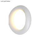 GobekUsa Modern LED Wall Sconce with Black/White Aluminum Shade for Bedroom