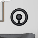 GobekUsa Modern LED Wall Sconce with Black/White Aluminum Shade for Bedroom