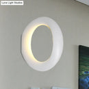 GobekUsa Modern LED Wall Sconce with Black/White Aluminum Shade for Bedroom