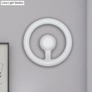 GobekUsa Modern LED Wall Sconce with Black/White Aluminum Shade for Bedroom