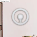 GobekUsa Modern LED Wall Sconce with Black/White Aluminum Shade for Bedroom