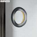 GobekUsa Modern LED Wall Sconce with Black/White Aluminum Shade for Bedroom