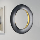 GobekUsa Modern LED Wall Sconce with Black/White Aluminum Shade for Bedroom