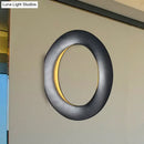 GobekUsa Modern LED Wall Sconce with Black/White Aluminum Shade for Bedroom