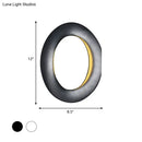 GobekUsa Modern LED Wall Sconce with Black/White Aluminum Shade for Bedroom