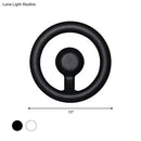 GobekUsa Modern LED Wall Sconce with Black/White Aluminum Shade for Bedroom