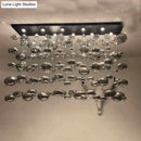 GobekUsa Modern Oval Bubble Ball LED Chandelier Lighting Dining Room Light Fixtures