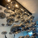 GobekUsa Modern Oval Bubble Ball LED Chandelier Lighting Dining Room Light Fixtures