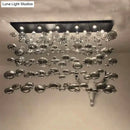 GobekUsa Modern Oval Bubble Ball LED Chandelier Lighting Dining Room Light Fixtures
