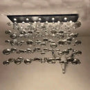 GobekUsa Modern Oval Bubble Ball LED Chandelier Lighting Dining Room Light Fixtures
