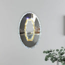 GobekUsa LED Crystal Wall Sconce for Modern Bedrooms - Circular Design in Chrome with Warm/White Light