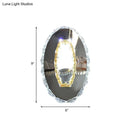 GobekUsa LED Crystal Wall Sconce for Modern Bedrooms - Circular Design in Chrome with Warm/White Light