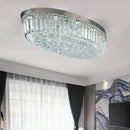 GobekUsa Crystal Dining Room Ceiling Light Modern LED K9 Crystals Gold / Chrome