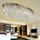 GobekUsa Crystal Dining Room Ceiling Light Modern LED K9 Crystals Gold / Chrome