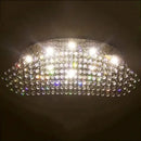 GobekUsa Crystal Flush Mount Chandelier: Modern Contemporary Lighting