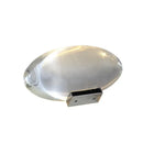 Modern oval crystal led table lamp for bedroom ambient lighting by Decorbites