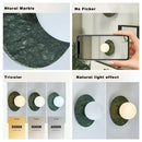 GobekUsa Green Marble LED Wall Lamp for Luxury Living Room Decor