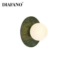 GobekUsa Green Marble LED Wall Lamp for Luxury Living Room Decor