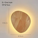 GobekUsa LED Wooden Wall Lamp: Modern Nordic Style Bedroom Wall Light, AC110-240V