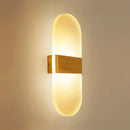 GobekUsa Modern LED Wall Sconce in Oval/Rectangular/Convex Shape - 8"/10.5" Wide - Warm/White/Natural Light