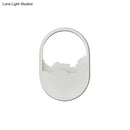 GobekUsa Modern Oval Wall Sconce with LED Lighting for Your Bedroom